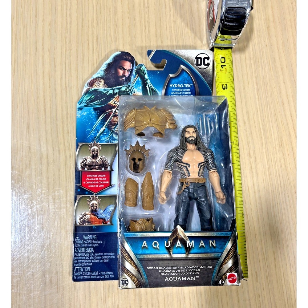 DC Aquaman Movie Figure Hydro-Tek Ocean Gladiator Mattel 6 inches w/ Armor Set